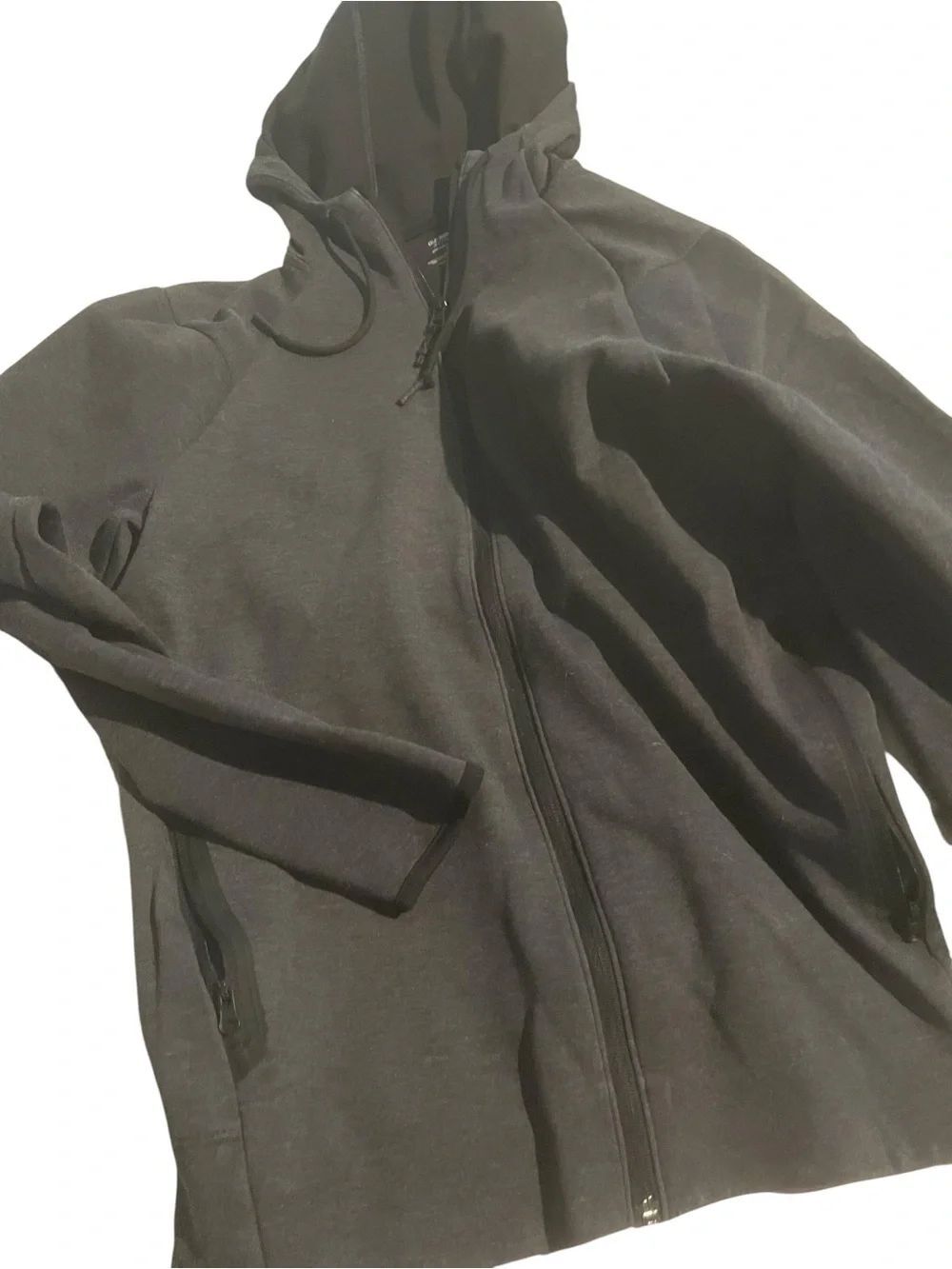 Old navy Men's Black Hooded Zip-Up Sweater size small like new